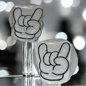 Sequin Rock Hand Pasties NWT